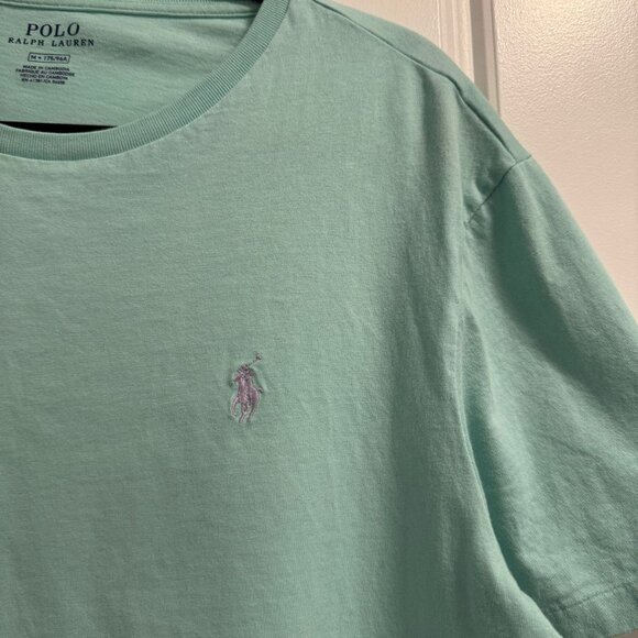 Polo Ralph Lauren Men’s Short Sleeve T-Shirt — Light Green | Size Medium - Picture 3 of 6